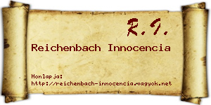 Reichenbach Innocencia névjegykártya